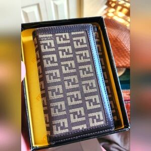 Fendi Brown and Black Womens Wallet